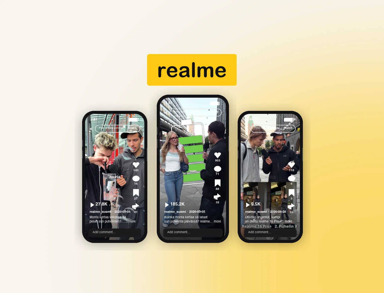 realme Suomi, Formin tuottamaa sisältöä