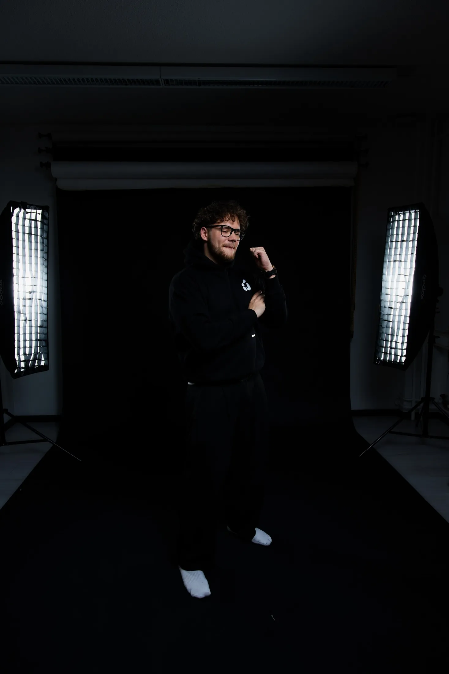 Igor Smirin kuvausstudiolla